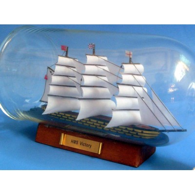 11"  USS Constitution Ship In A Bottle